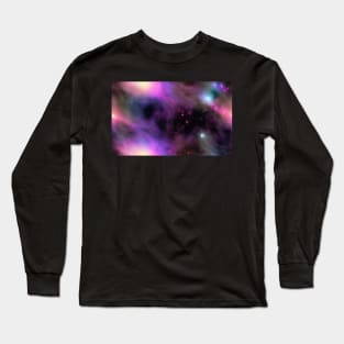 Seamless Stellar Cosmos Texture Patterns VIII Long Sleeve T-Shirt